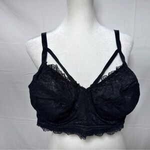 Torrid Unlined Balconette Bralette Bra – Black Lace 2X